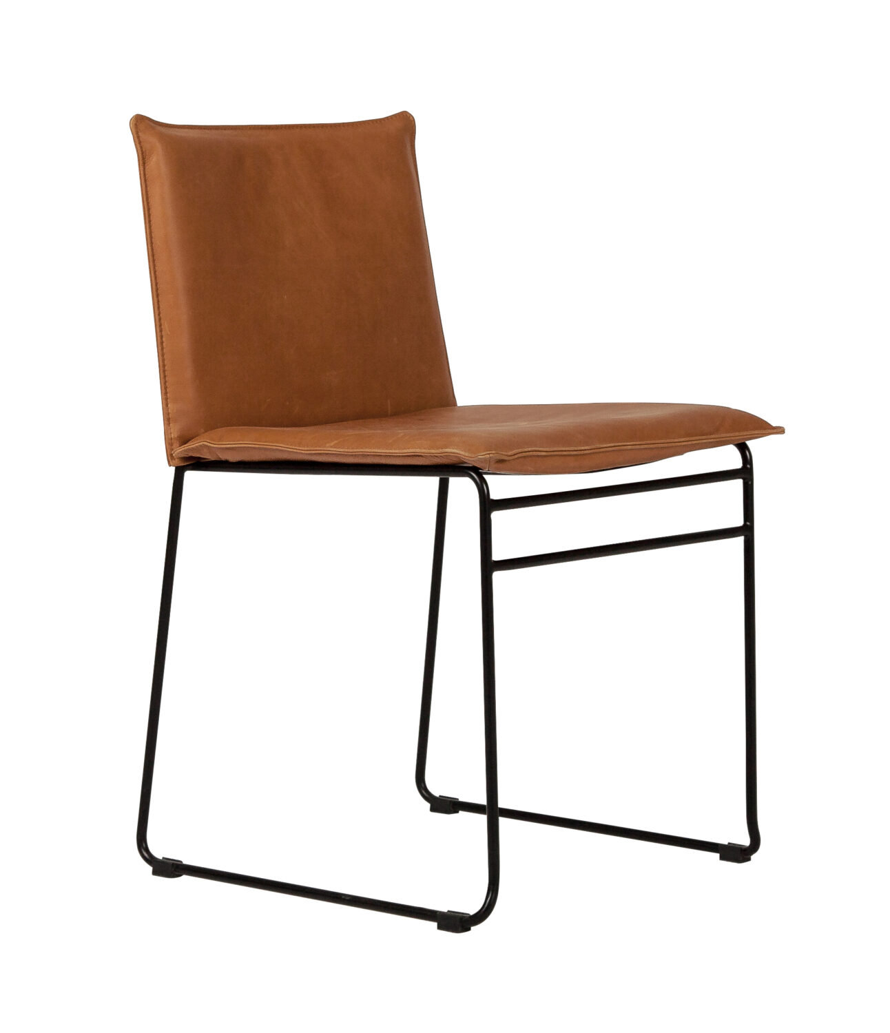 Ygg & Lyng Kyst stol med Vintage skinn kr 4940. Olen Mobel Ygg&Lyng Kyst Spisestol 4stk