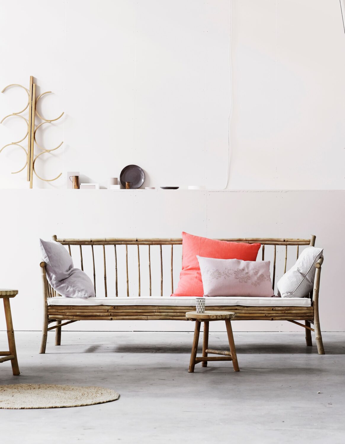 TineKhome Bambus New Lounge sofa 190x74cm H yde 80cm inkl TineKhome Bambus New Lounge sofa 190x74cm H yde 80cm inkl