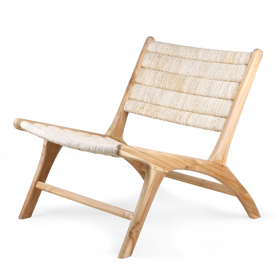 Lounge chair Abca Olen Mobel Abaca lounge chair teak Olen Mobel