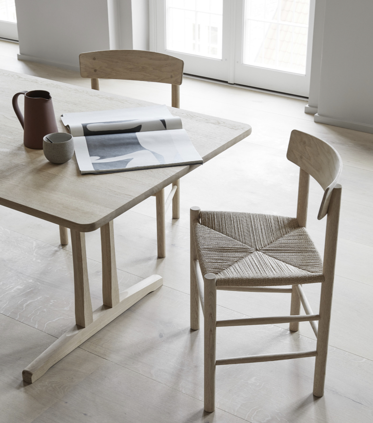 -20% Fredericia 6290 – C18 Mognsen Shaker table – Lys oljet Eik. 90x180cm. Høyde 73cm. (Kopi)