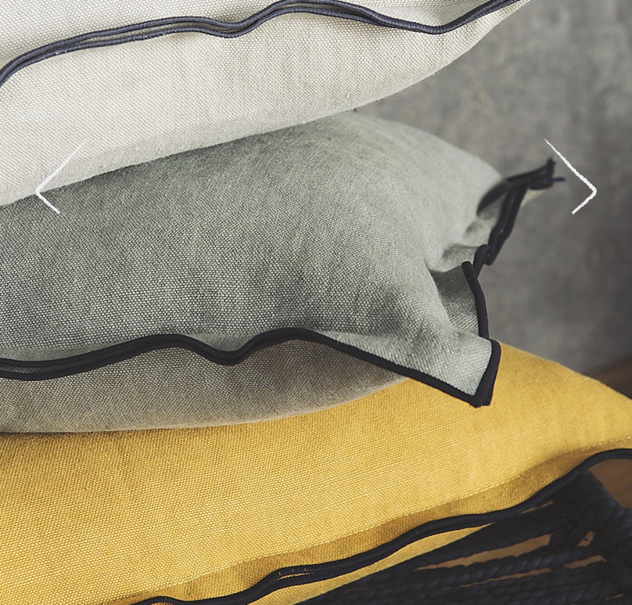 Caravane Maya Linen pute inkl. dun fyll 40x55cm Olen Mobel