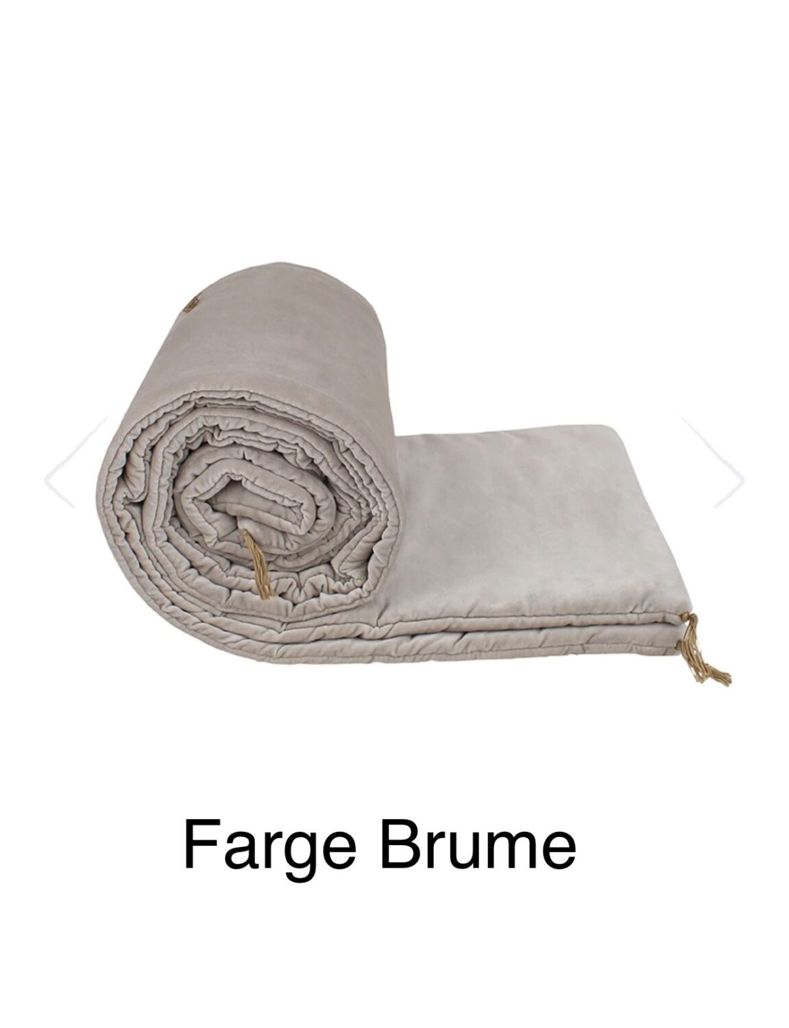 Caravane  Sofa cover Velours lavé – Brume. 85x185cm