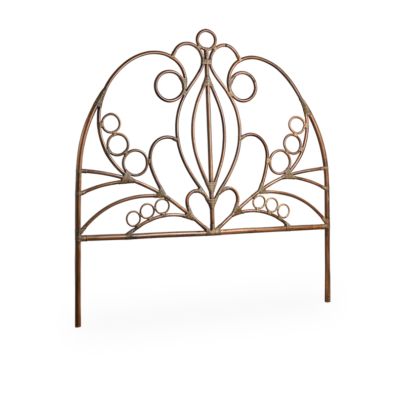 Sika Natalia Headboard – Antikk Brun Rattan. 180cm. Høyde 207cm.