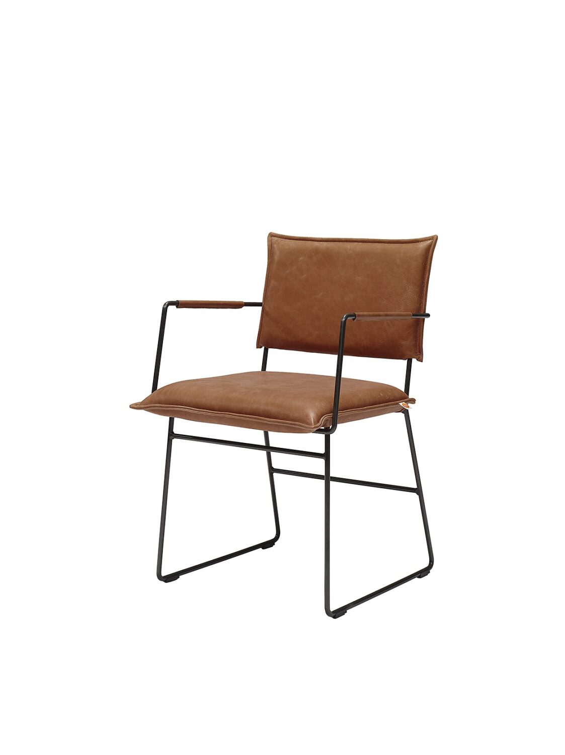 Jess Design Dining Chair Norman with arms – Leather Bonanza Beige. KOMMER PÅ LAGER 14 APRIL (Kopi)